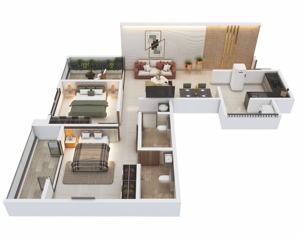 3 BHK Central Wakad