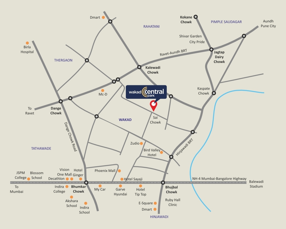 2 BHK Central Wakad